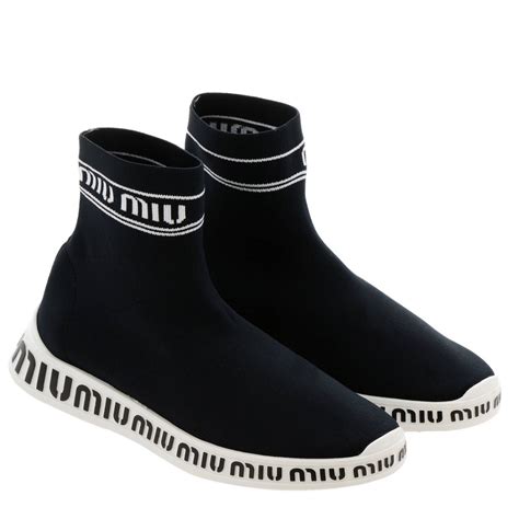 miu miu sneakers black|women's miu michu shoes.